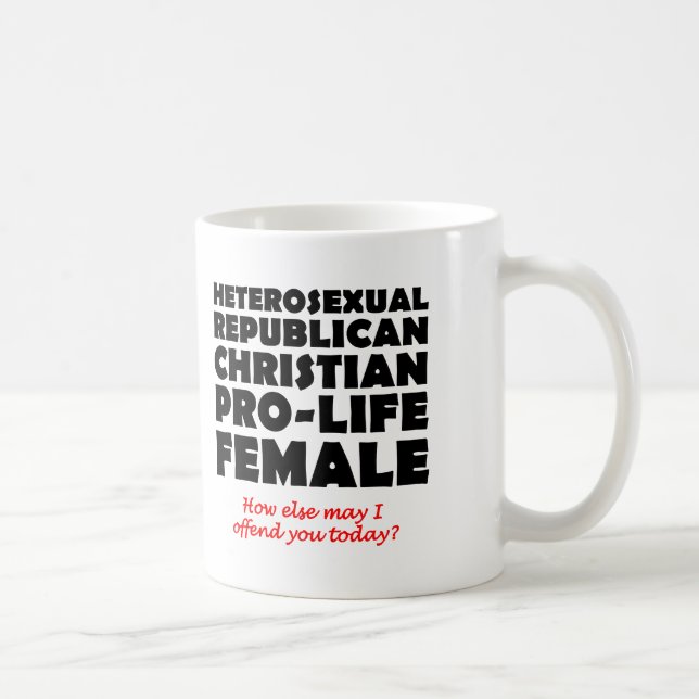 Offensiver republikanischer weiblicher tasse (Rechts)