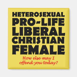 Offensives pro-life-Christinnen-Kühlschrankmagnet Magnet