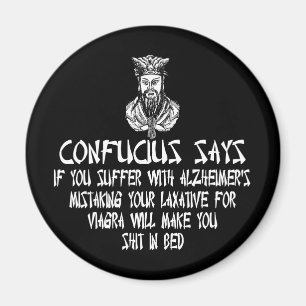 Offensivslogan Confucius Magnet