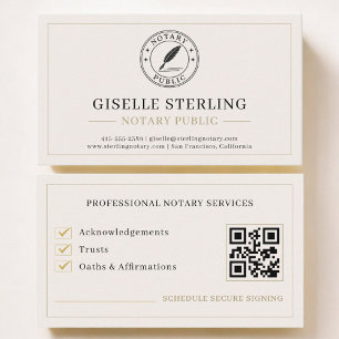 Öffentlich bestellter Notar QR-Code Professional Visitenkarte