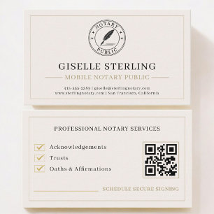 Öffentlich bestellter Notar QR Code Professional Visitenkarte