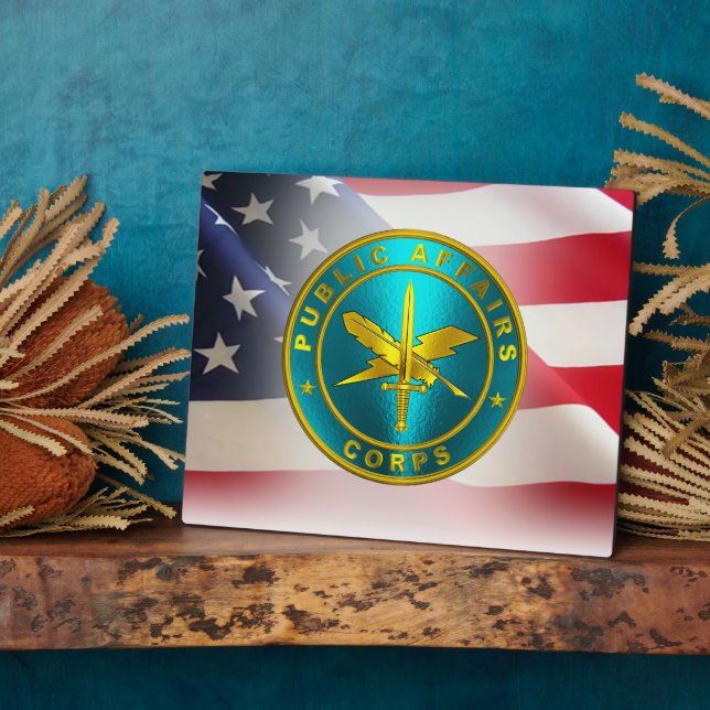 Öffentliche Angelegenheiten (PAO) Armeeveteran Fotoplatte (Seite)