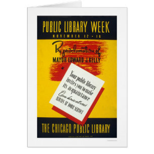 Öffentliche Bibliothek Chicago WPA 1940