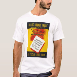 Öffentliche Bibliothek Chicago WPA 1940 T-Shirt