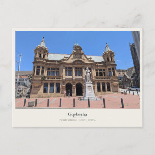 Öffentliche Bibliothek Gqeberha und Queen-Victoria Postkarte