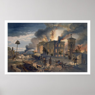 Öffentliche Bibliothek und Windtempel, Platte aus Poster