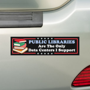Öffentliche Bibliotheken sind die einzigen Rechenz Autoaufkleber