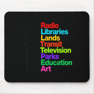 Öffentliche Funkbibliotheken Lands Transit Tedenim Mousepad