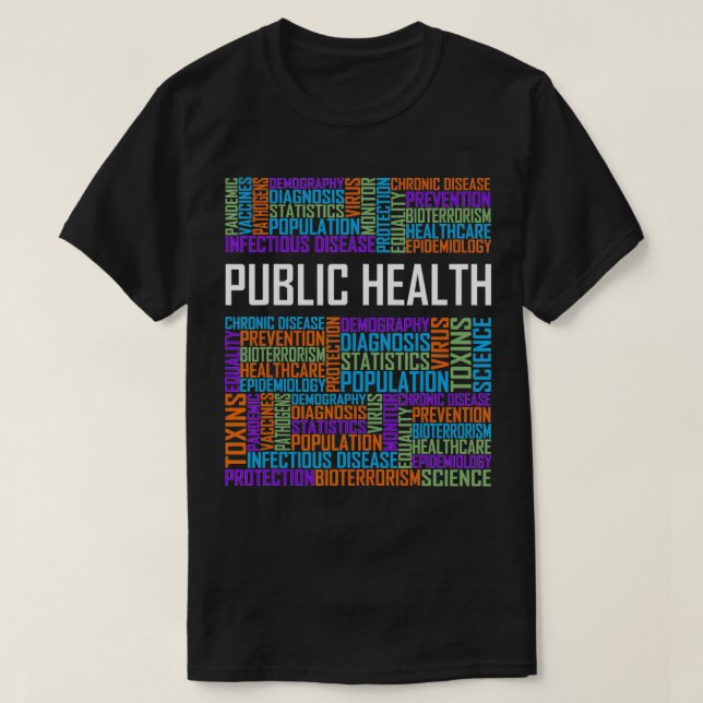 Öffentliche Gesundheitsausdrücke verschenken Epide T-Shirt (Design vorne)