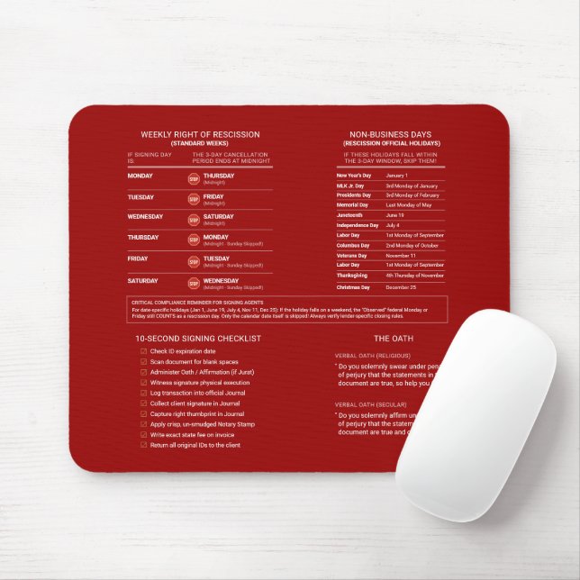 Öffentliche mobile Notarreferenz Werkzeug rot gold Mousepad (Mit Mouse)