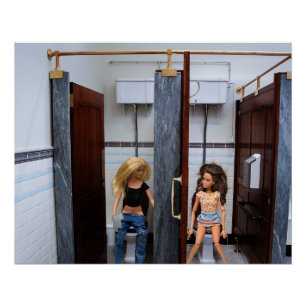 Öffentliche Toiletten. Poster