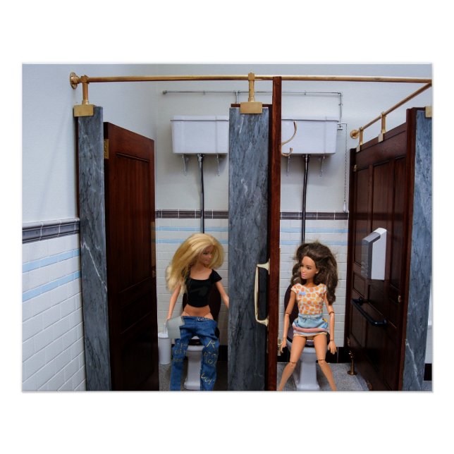 Öffentliche Toiletten. Poster (Vorderseite)