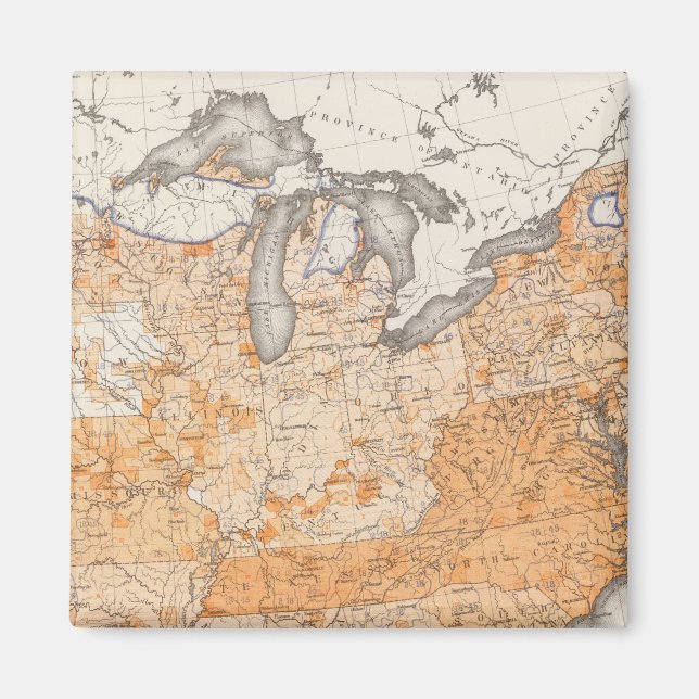 Öffentliche Verschuldung, statistischer Lithograph Magnet (Vorne)