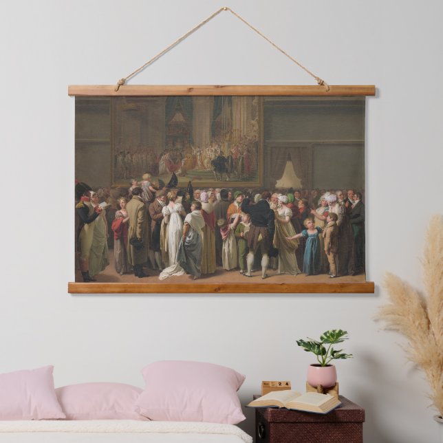 Öffentlicher Blick auf Davids "Coronation" im Louv Wandteppich Mit Holzrahmen (Schlafzimmer)