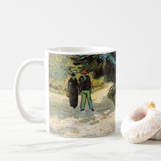 Öffentlicher Garten mit Couple von Vincent van Gog Kaffeetasse (Mit Donut)