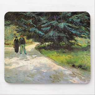 Öffentlicher Garten mit Couple von Vincent van Gog Mousepad