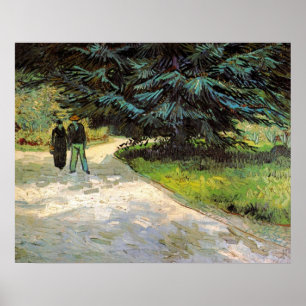 Öffentlicher Garten mit Couple von Vincent van Gog Poster