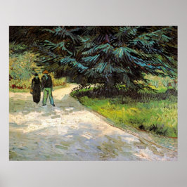 Öffentlicher Garten mit Couple von Vincent van Gog Poster