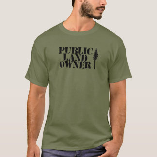 Öffentlicher Grundeigentümer Minimalist Nationalpa T-Shirt