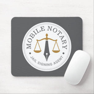 Öffentlicher Mobiler Notar Grau für individuelles Mousepad