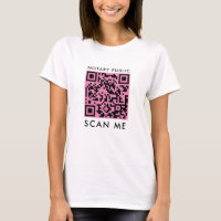 Öffentlicher Notar-QR-Code "Scan Me" in Rosa und S