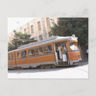 Öffentlicher Transit durch Alexandria Ägypten Postkarte