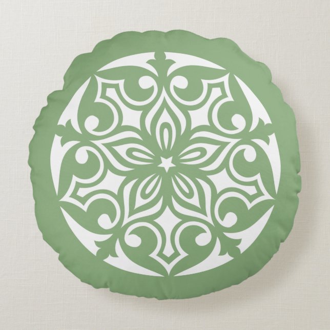 ÖFFENTLICHER TRIBALKREIS DES LEBENSMITTELKREUZES RUNDES KISSEN (Vorderseite)