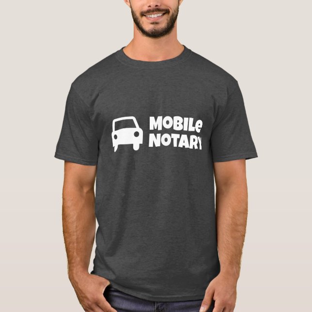 Öffentliches Symbol für mobiles Notar T-Shirt (Vorderseite)