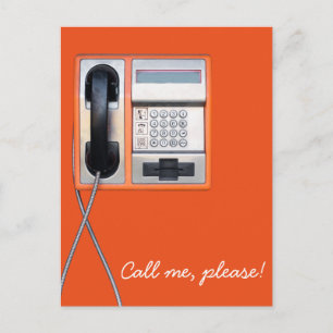Öffentliches Telefon Postkarte