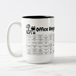 Office Bingo Zweifarbige Tasse