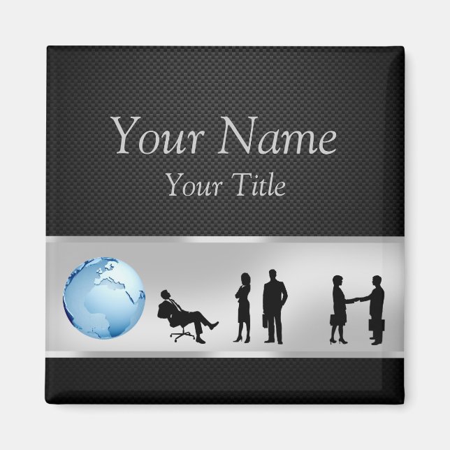 Office Business People World Globe - Magnet (Vorne)