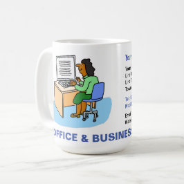 Office & Business Services mit asiatischen Frauen. Kaffeetasse