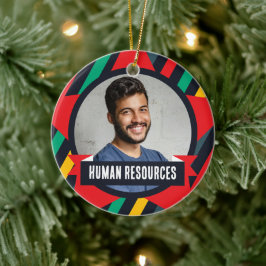Office Christmas Tree - Humanressourcen Keramik Ornament