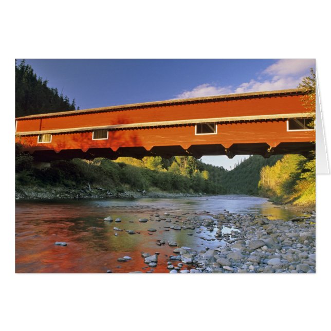 Office Covered Bridge mit der längsten in Oregon b (Vorderseite (Horizontal))