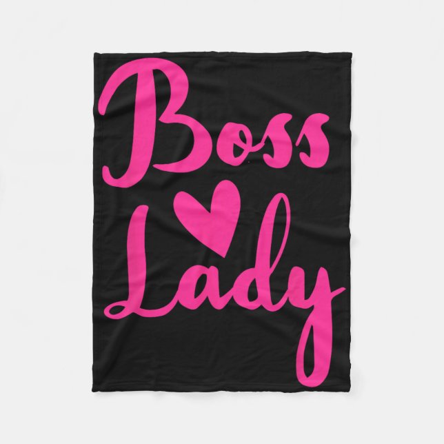 Office Employee Bosses Day Female Boss Ceo Manager Fleecedecke (Vorderseite)