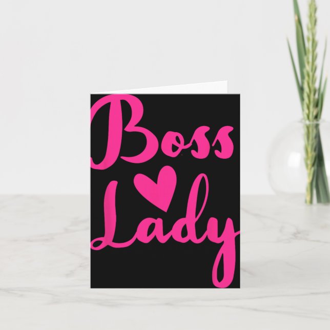 Office Employee Bosses Day Female Boss Ceo Manager Karte (Vorderseite)