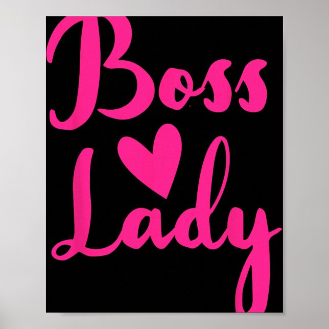 Office Employee Bosses Day Female Boss Ceo Manager Poster (Vorne)