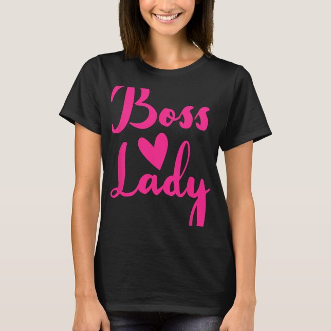 Office Employee Bosses Day Female Boss Ceo Manager T-Shirt (Vorderseite)