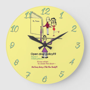Office Fun Clock/Round Large Clock Große Wanduhr