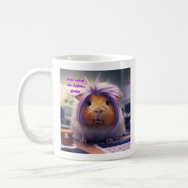Office Girls Regel Guinea Schweinefleisch Kaffee T Kaffeetasse (Links)