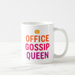 Office Gossip Queen. Kaffeetasse