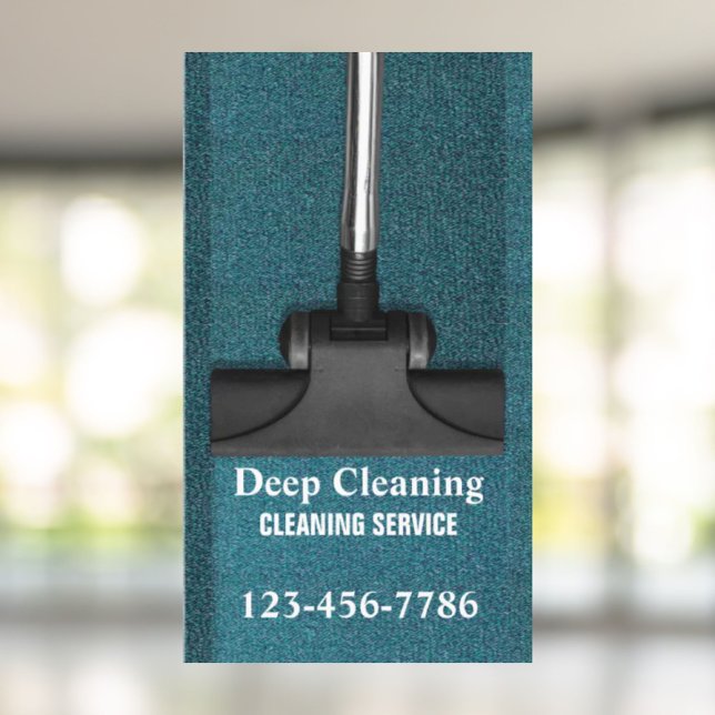 Office Janitorial Services Teppichreinigung Visitenkarte (Office Janitorial Services Floor Carpet Cleaning Business Card)