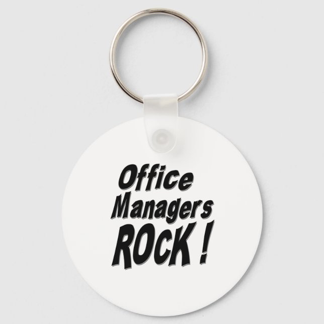 Office Manager Rock! Schlüsselanhänger (Vorderseite)