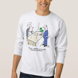 Office-Mitarbeiter wird erkannt. Büro Sweatshirt