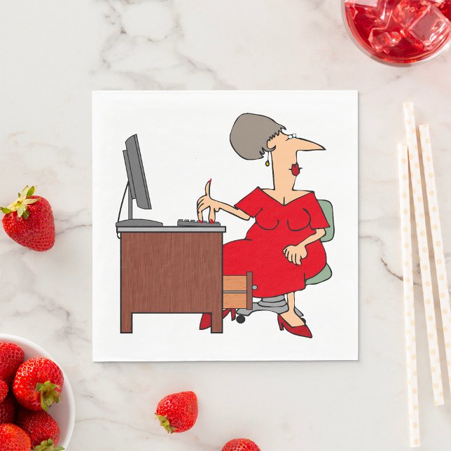 Office-Mitarbeiterin Serviette (Von Creator hochgeladen)