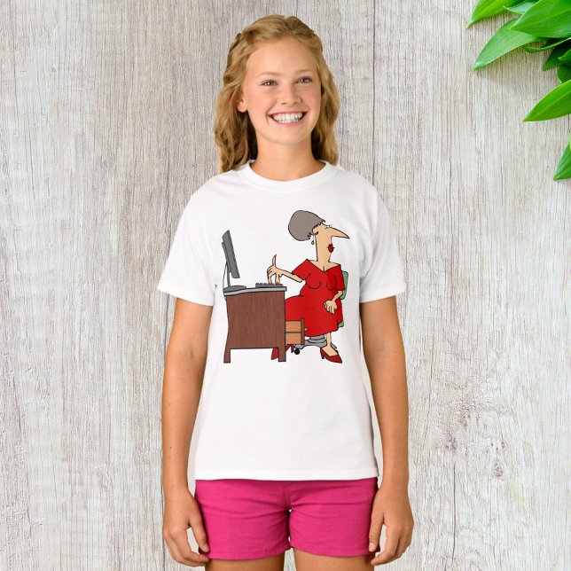 Office-Mitarbeiterin T-Shirt (Von Creator hochgeladen)