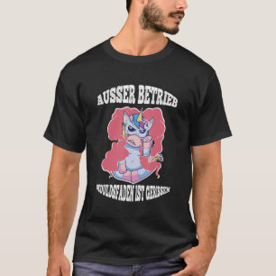 Office Patient Thread Cracked Office Work Unicorn T-Shirt