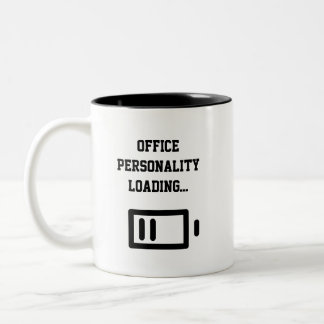 Office Personality Loading... Two-Tone Coffee Mug Zweifarbige Tasse