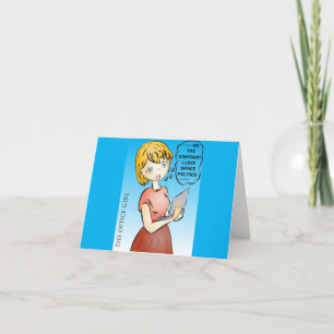 Office Policies Cartoon Card Dankeskarte