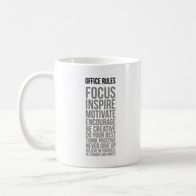 Office-Regeln Kaffeetasse (Links)